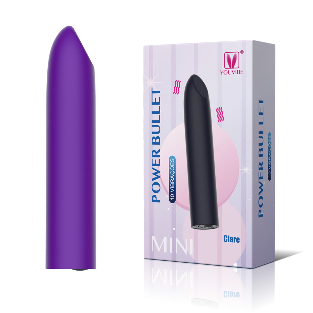 Vibrador Power Bullet Recarregável 10 Vibrações - Clare - Imagem 2