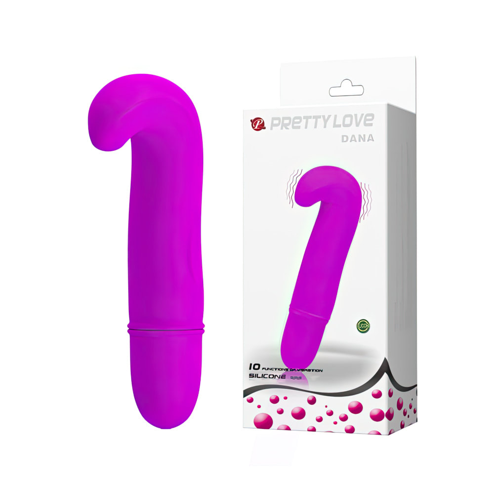 Vibrador Puro Silicone Ponto G - 10 níveis de vibração Dana