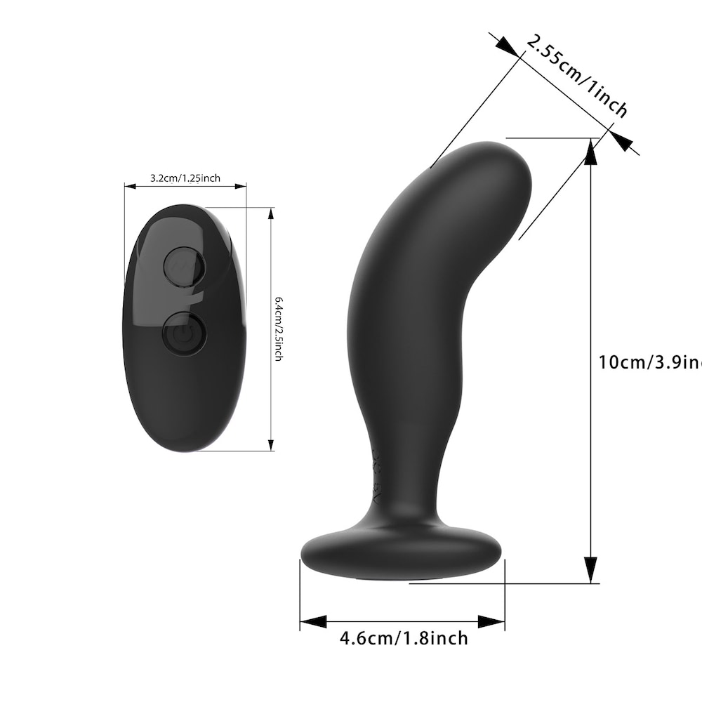 Plug Anal em silicone com ventosa Controle Remoto sem Fio - Imagem 2