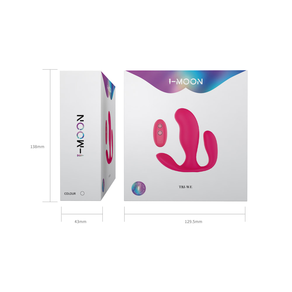 Plug Anal Duplo com controle remoto - I-MOON Tri-We - Imagem 5