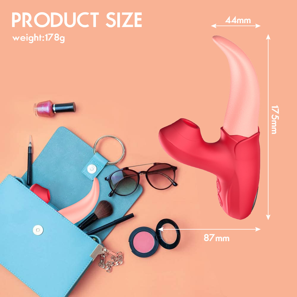 Vibrador e Estimulador no formato de Lingua - OLENA - Imagem 2