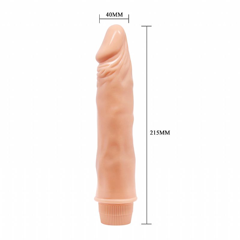 Dildo Realístico com Vibrador em Silicone 21,5 x 4,0 cm - Imagem 6