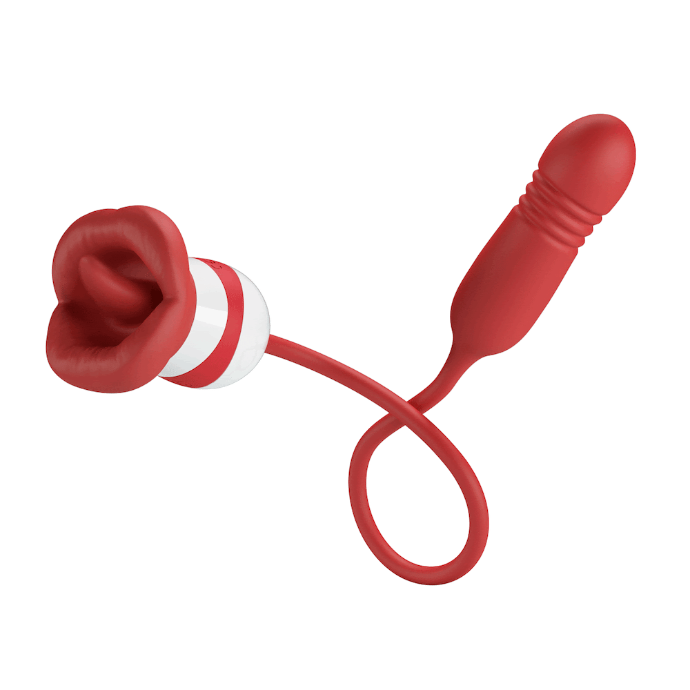 Vibrador Duplo Flexível Língua e Bullet Vai e Vem Ashlynn - Imagem 9