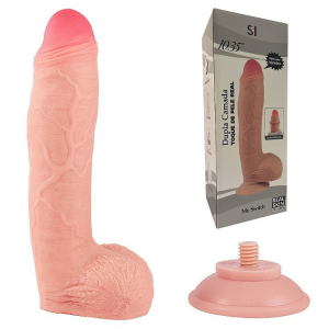 Pênis Realístico com Dupla Camada - 26,3x5,9cm Consolo dildo