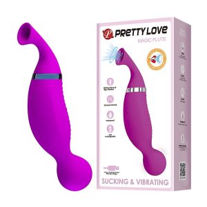 Vibrador de Ponto G e clitóris com Sucção- Magic Flute