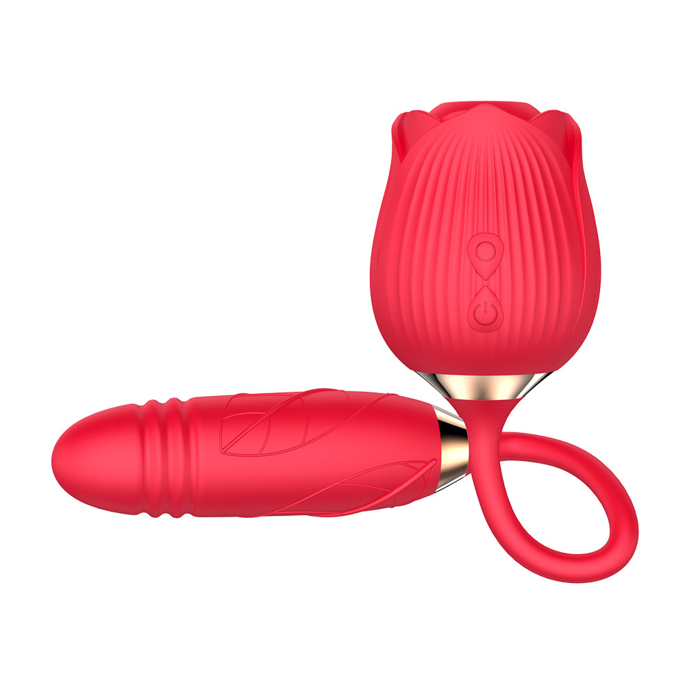 Vibrador Estimulador Duplo Vai e Vem e Sucção Recarregável - Imagem 4