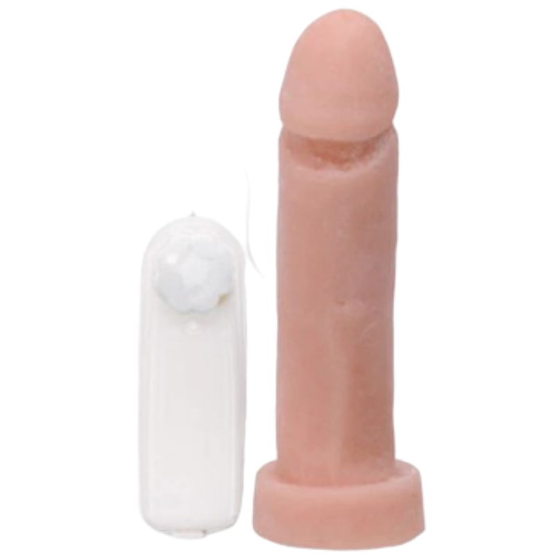 Pênis com Vibrador Cyberskin com Vértebras 19x5cm - Sexshop - Imagem 3