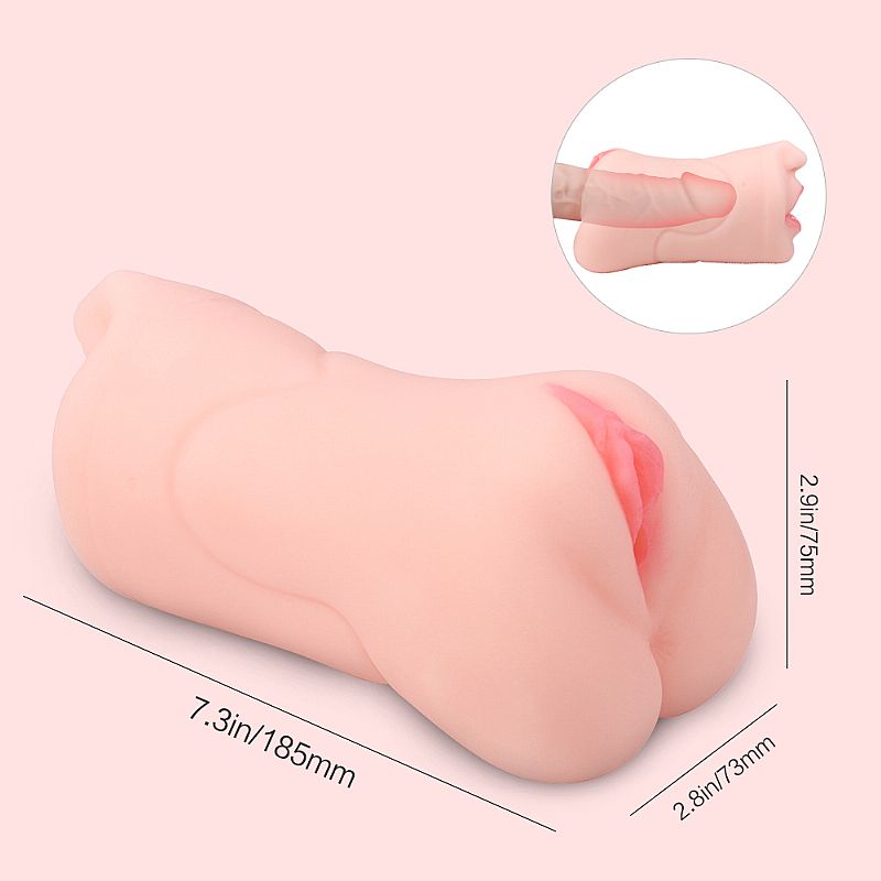 Masturbador em Cyberskin Masculino Formato de Vagina e Boca - Imagem 6