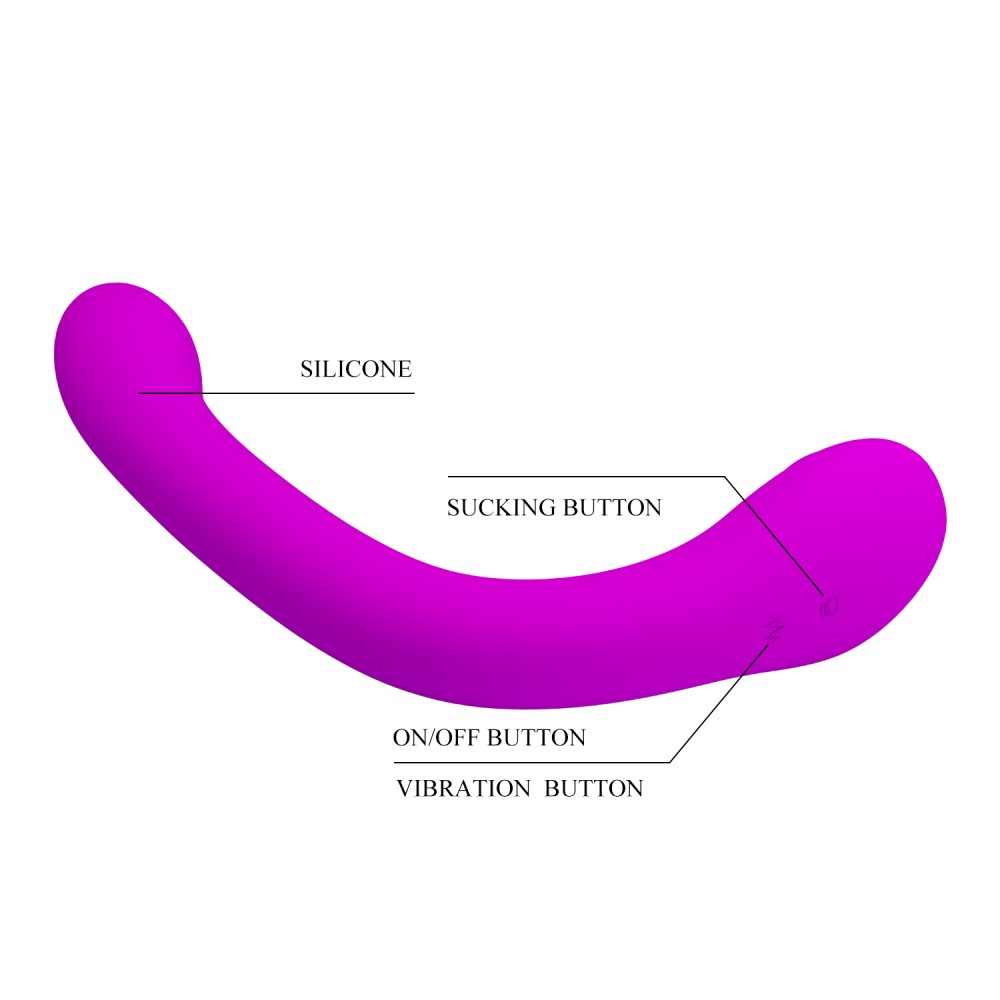 Vibrador Duplo Com Sugador e Penetrador Com 12 Velocidades - Imagem 5