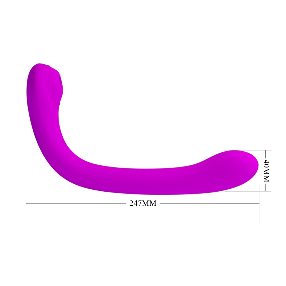 Vibrador Duplo Com Sugador e Penetrador Com 12 Velocidades - Imagem 2