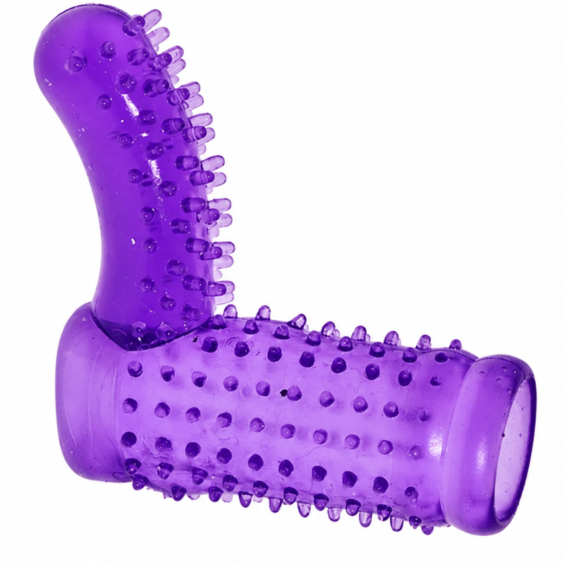 Meia capa peniana com estimulador clitoriano Lilás - Imagem 4