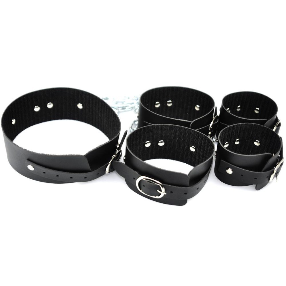 Kit Coleira Algema e Tornozeleira com Corrente 1,20 DOMINATRIXXX - Imagem 4