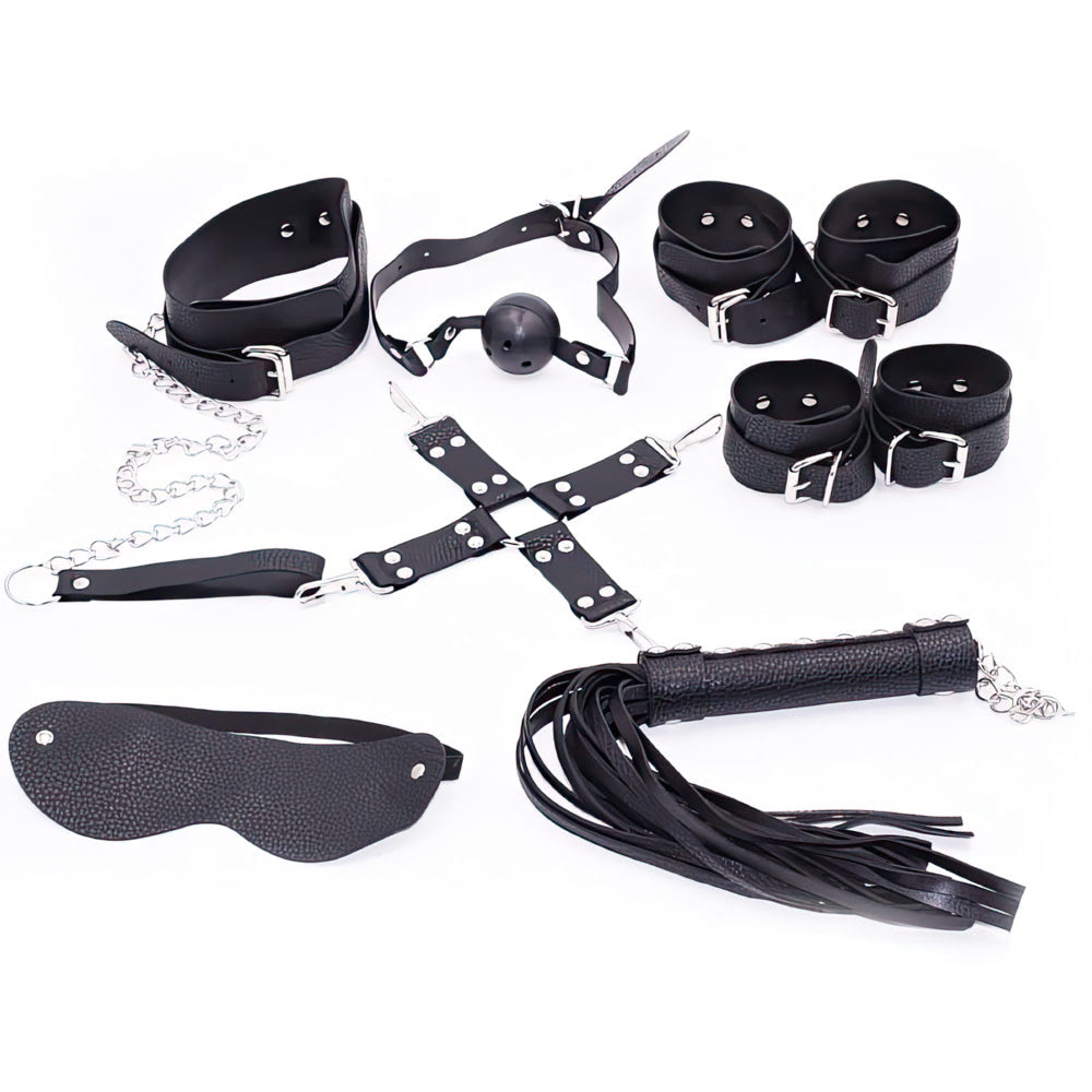 Kit Bondage com 7 produtos Preto - YOUVIBE - Sex shop