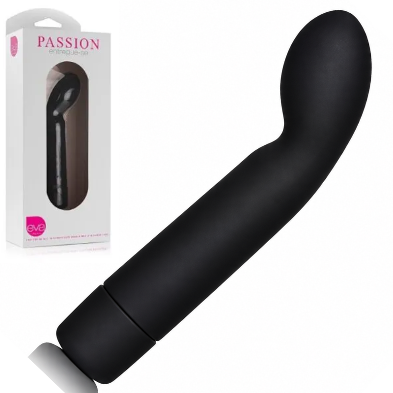 Vibrador PASSION - Silicone - Preto - Eva Collection - Sexshop
