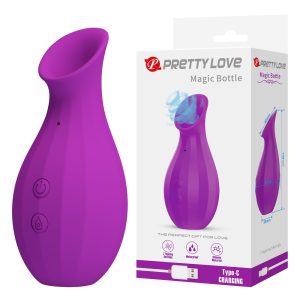 Vibrador Feminino Com Sucção - Magic Bottle - PRETTY LOVE