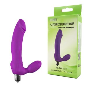 Penetrador Duplo com Glande e Cápsula 10 vibrações STRAPLESS - Sexshop
