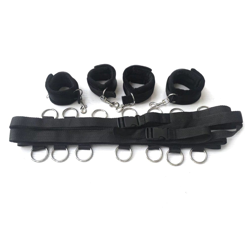 Kit de Bondage e Restrição de Cama com 8 Peças - Sex shop - Imagem 7