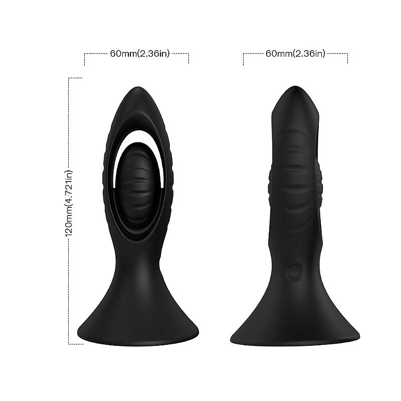 Plug Anal Recarregável com controle Remoto - 12.0x3,7 cm - Imagem 4