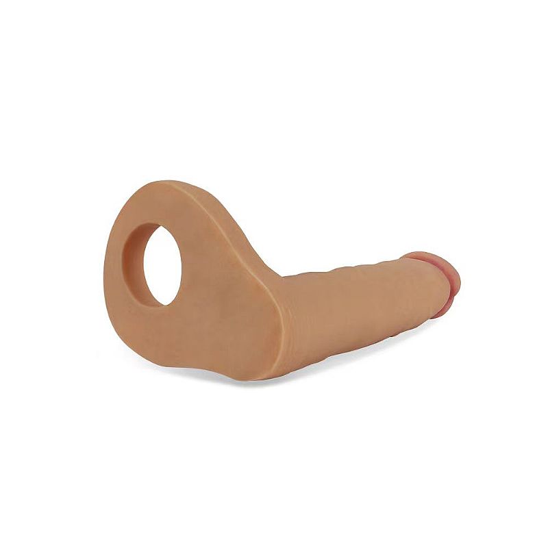 Anel Companheiro Com Pênis Para Dupla Penetração 17,3x2,9CM - Imagem 3