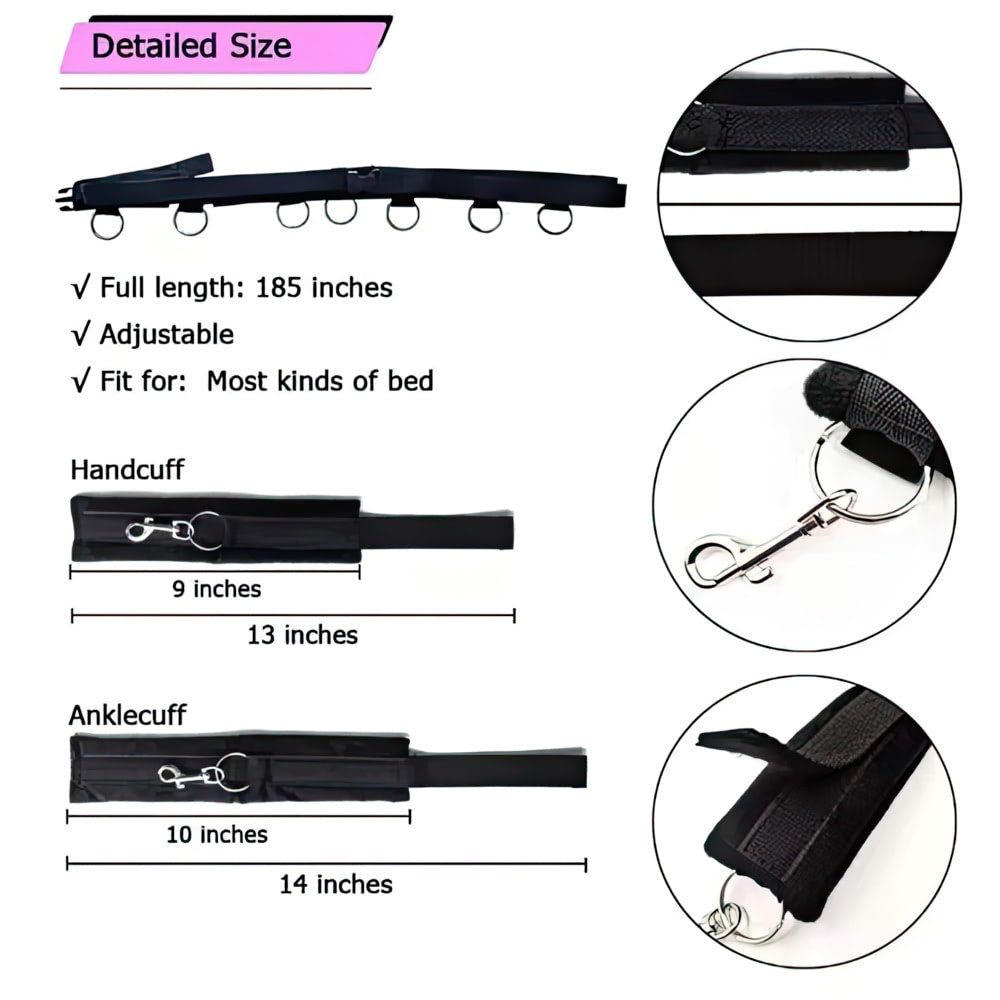 Kit de Bondage Algemas de Cama com 5 produtos - YOUVIBE - Imagem 3