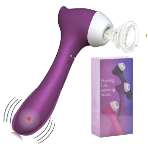 Vibrador Feminino Estimulador de Ponto G e Clitóris + Sucção