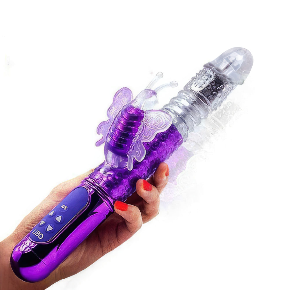 Vibrador Rotativo Vai e Vem com 36 Modos de Vibração e Estimulador Borboleta - Sexy shop - Imagem 2
