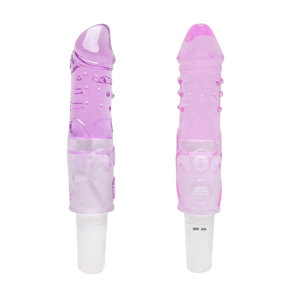 Pênis realístico em Jelly macio na cor rosa com vibrador - Imagem 3
