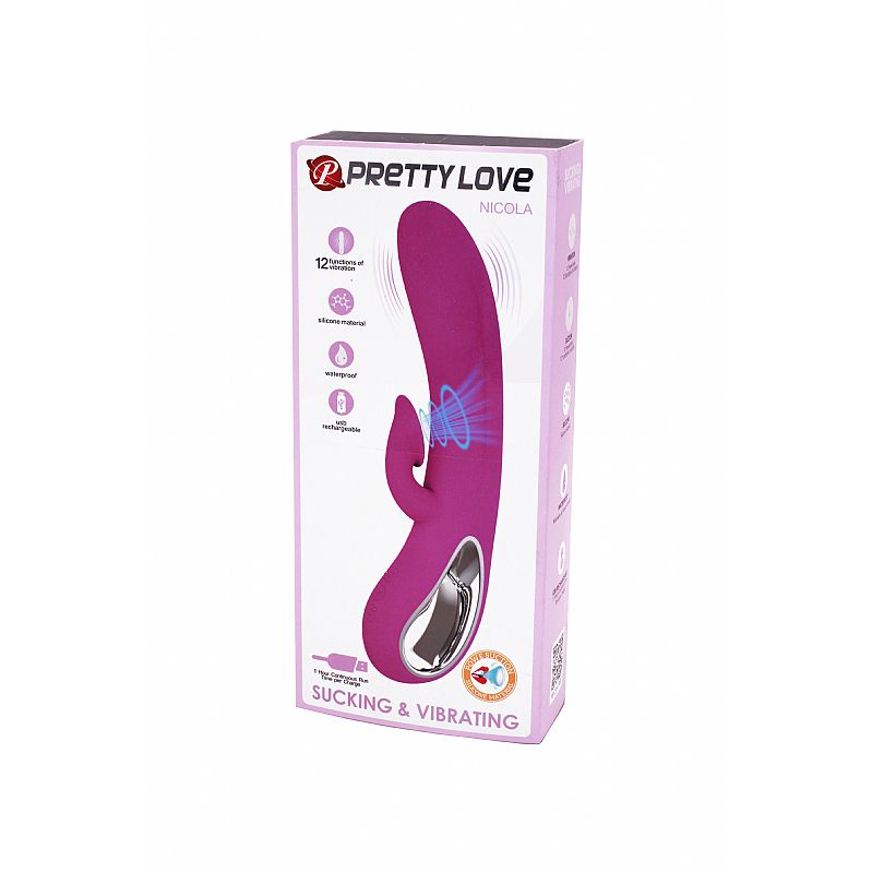 Vibrador Duplo Motor com Sucção do Clitóris Pretty Love Lux - Imagem 7