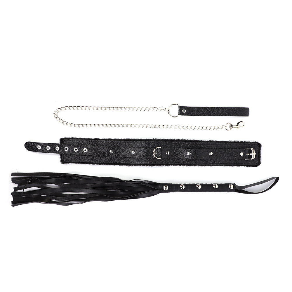 Coleira Guia de Corrente Luxo e Chicote - YOUVIBE - Sexshop - Imagem 3