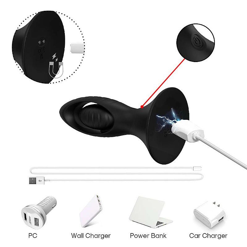 Plug Anal Recarregável com controle Remoto - 12.0x3,7 cm - Imagem 7