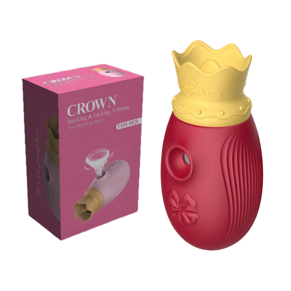 Vibrador de Clitóris com Pulcação e Língua - Crown
