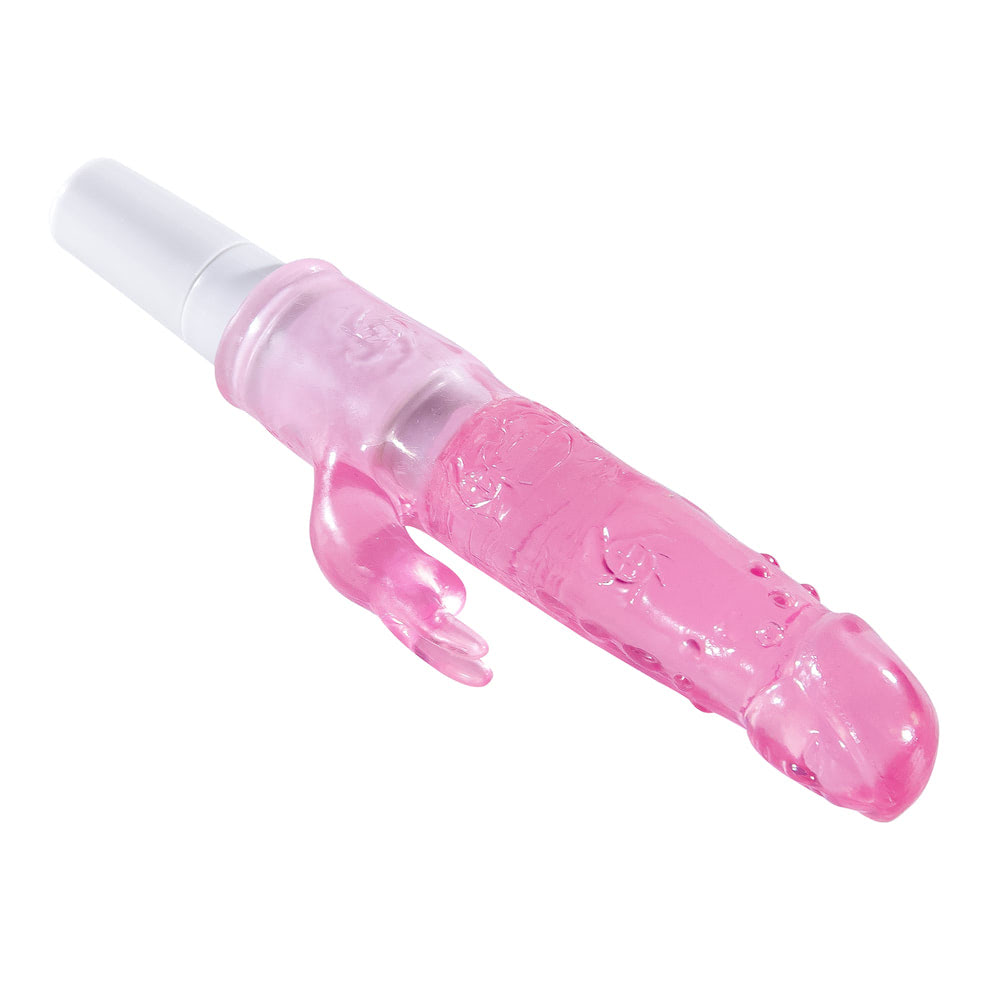 Vibrador Bastão com Capa Removível e Estimulador Clitoriano Coelho - Sexy shop - Imagem 5