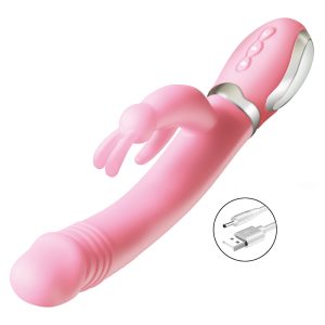 Vibrador Rabbit Estimulador de Ponto G, Clitóris Aquecimento