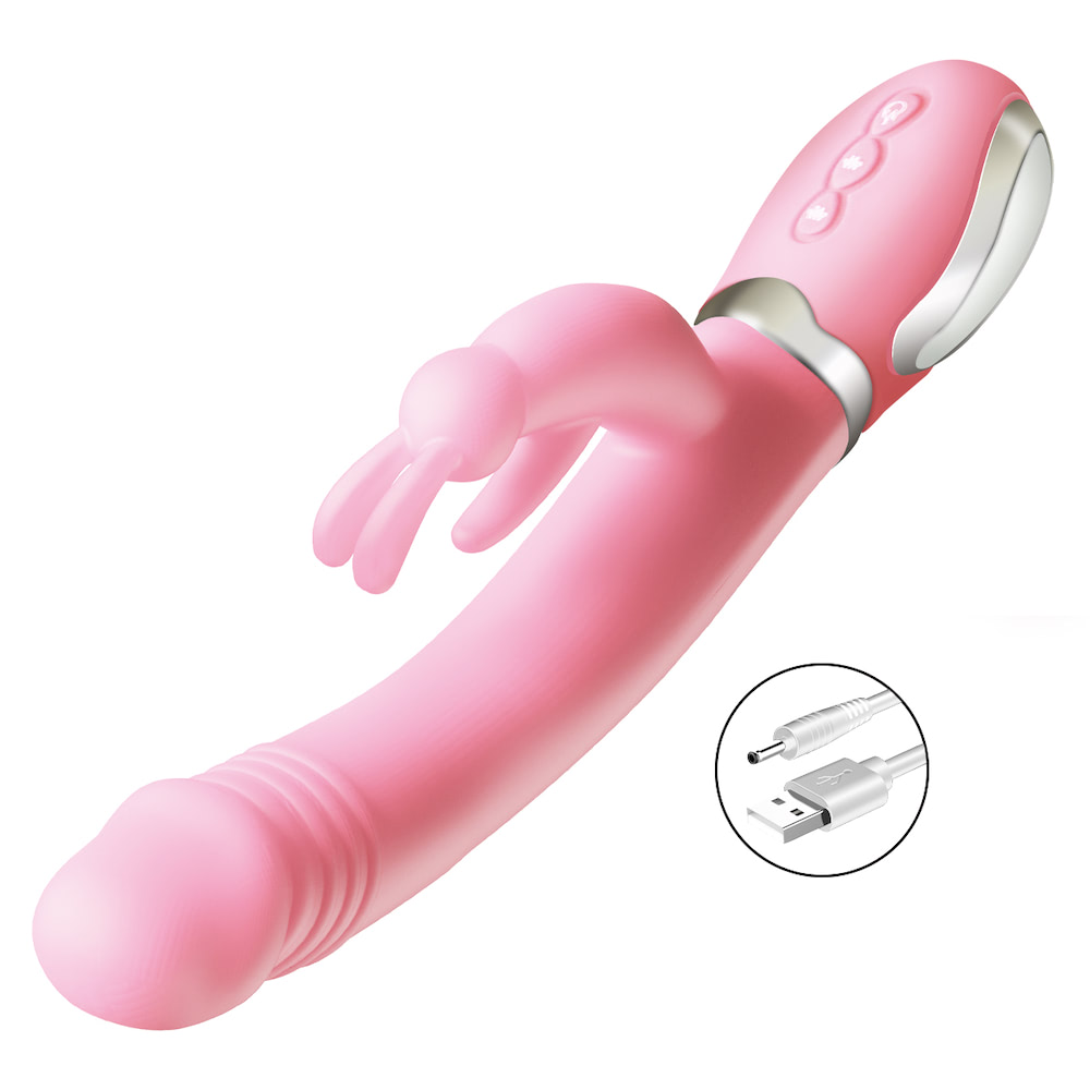 Vibrador Rabbit Estimulador de Ponto G, Clitóris Aquecimento