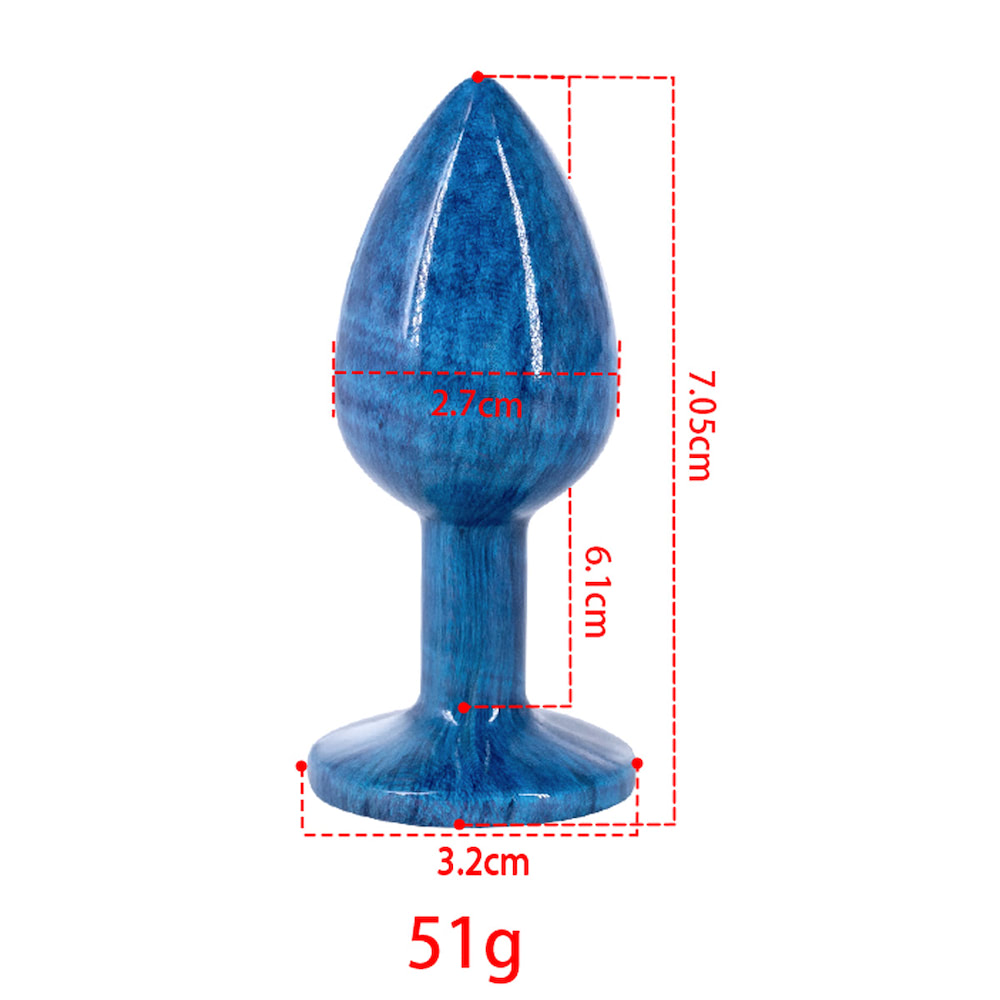 Plug Anal de Luxo Pedra Acrílico Nova tecnologia Tamanho P - Imagem 3