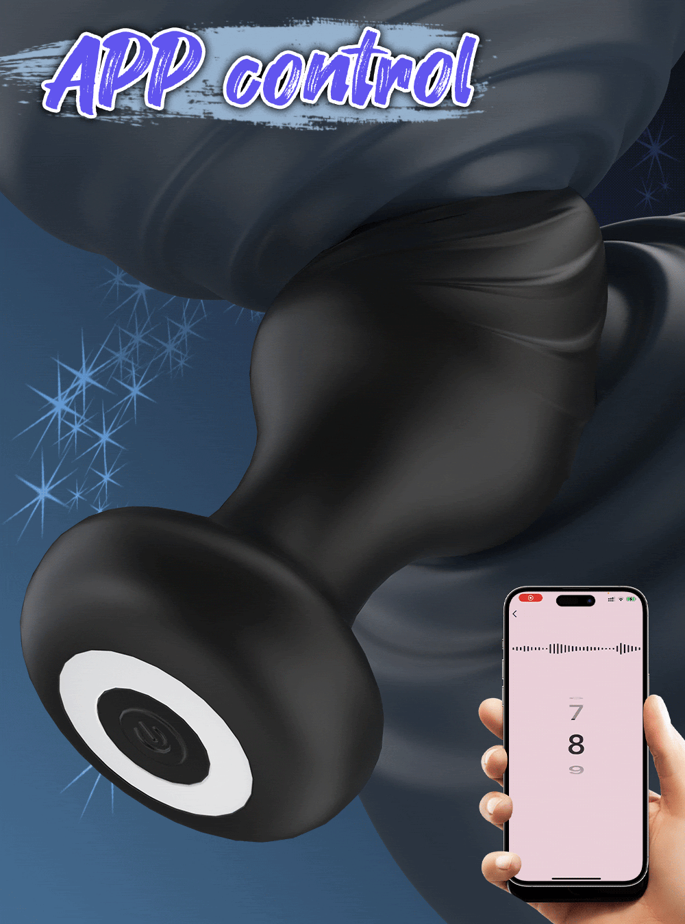 Plug Anal com 9 Modos de Vibração por Aplicativo - YOUVIBE - Imagem 4