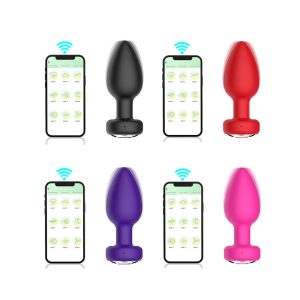 Plug Anal Silicone Vibração e Controle Aplicativo - YOUVIBE