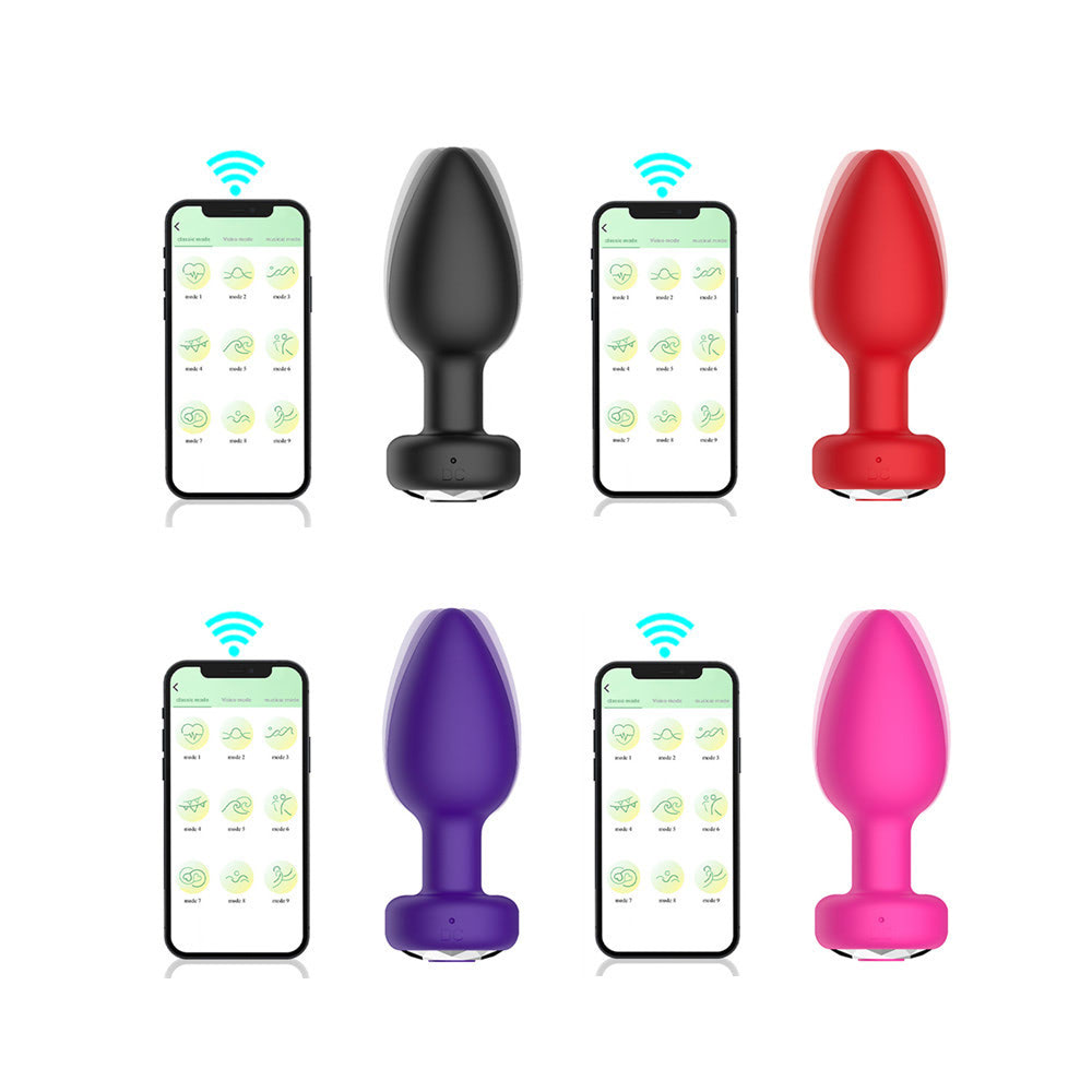 Plug Anal Silicone Vibração e Controle Aplicativo - YOUVIBE