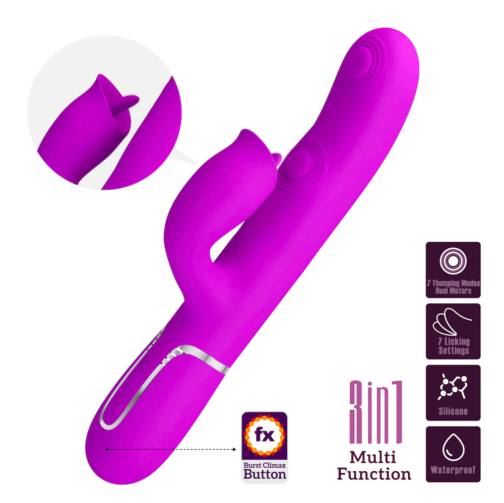 Vibrador de Ponto G multi funções - 7 Vibrações PRETTY LOVE - Imagem 5