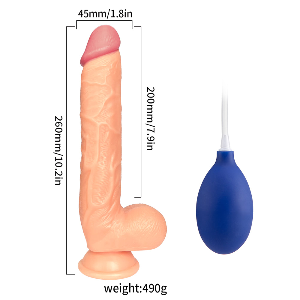 Pênis Ejaculador com Escroto 26x4,5cm - YOUVIBE - Sex shop - Imagem 2