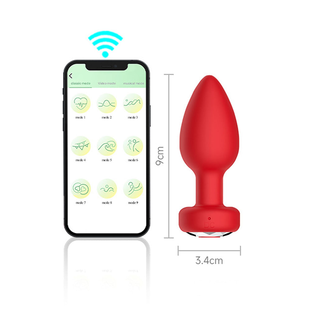 Plug Anal Silicone Vibração e Controle Aplicativo - YOUVIBE - Imagem 10