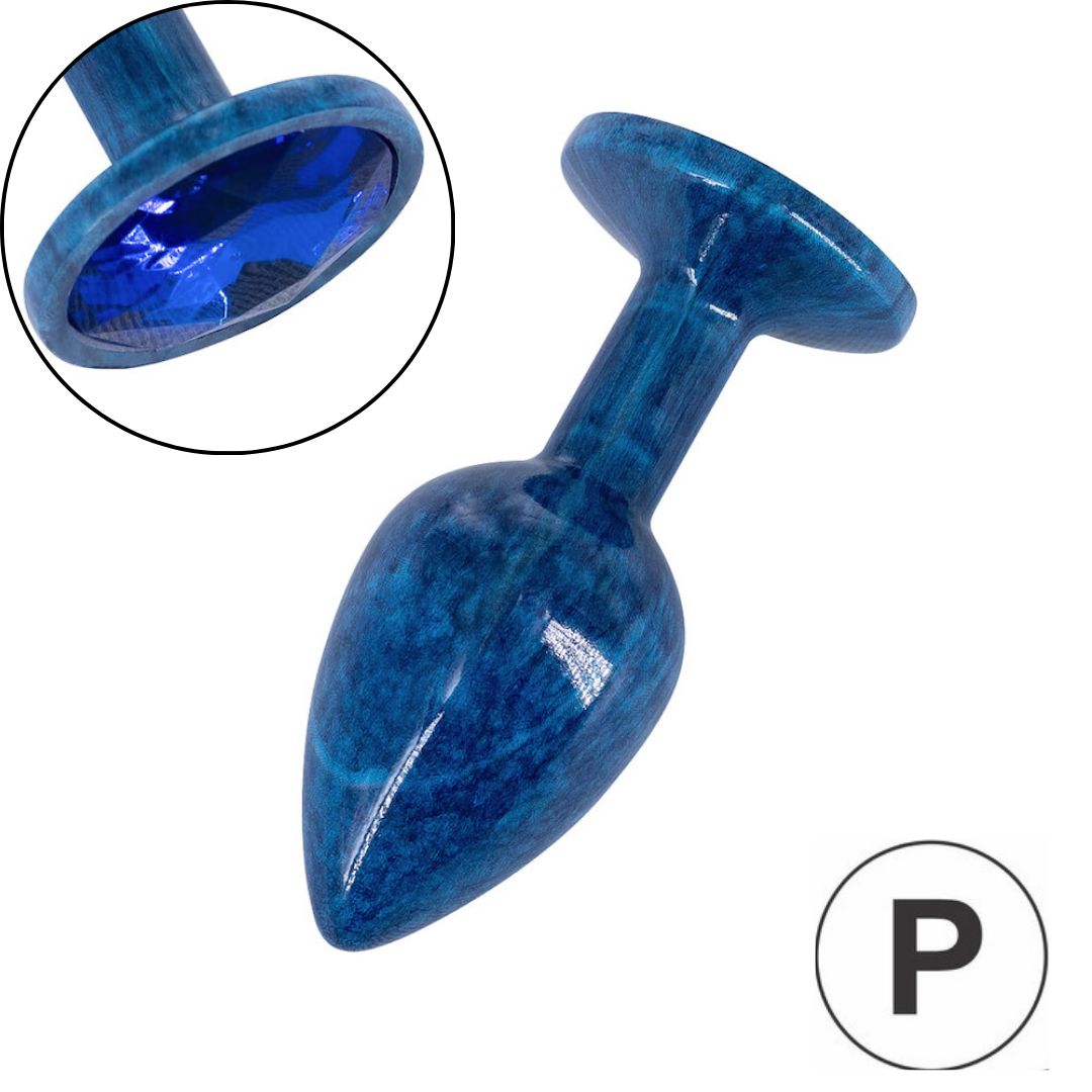 Plug Anal de Luxo Pedra Acrílico Nova tecnologia Tamanho P