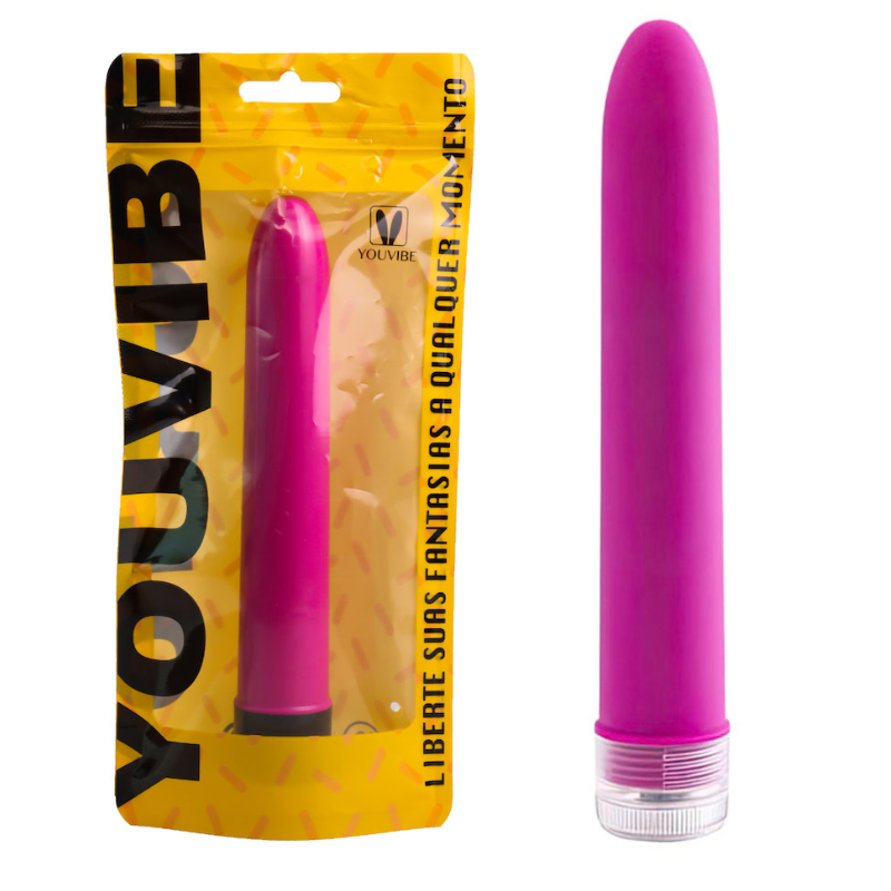 Vibrador Personal 17,5 cm Multivelocidade e Textura Aveludada - Sexyshop