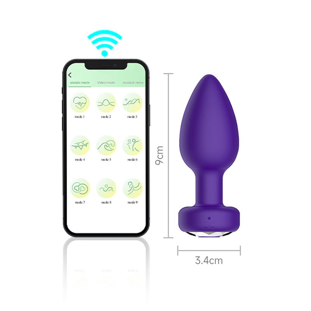 Plug Anal Silicone Vibração e Controle Aplicativo - YOUVIBE - Imagem 5