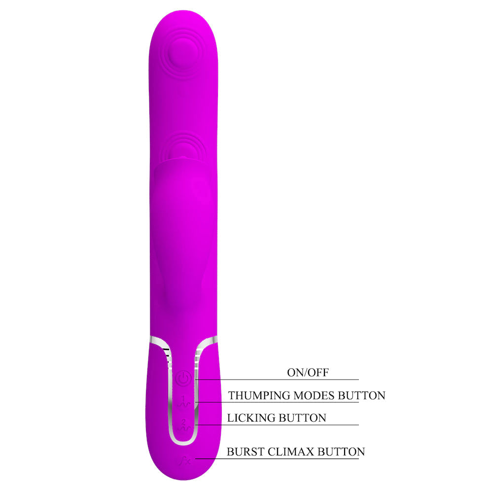 Vibrador de Ponto G multi funções - 7 Vibrações PRETTY LOVE - Imagem 6
