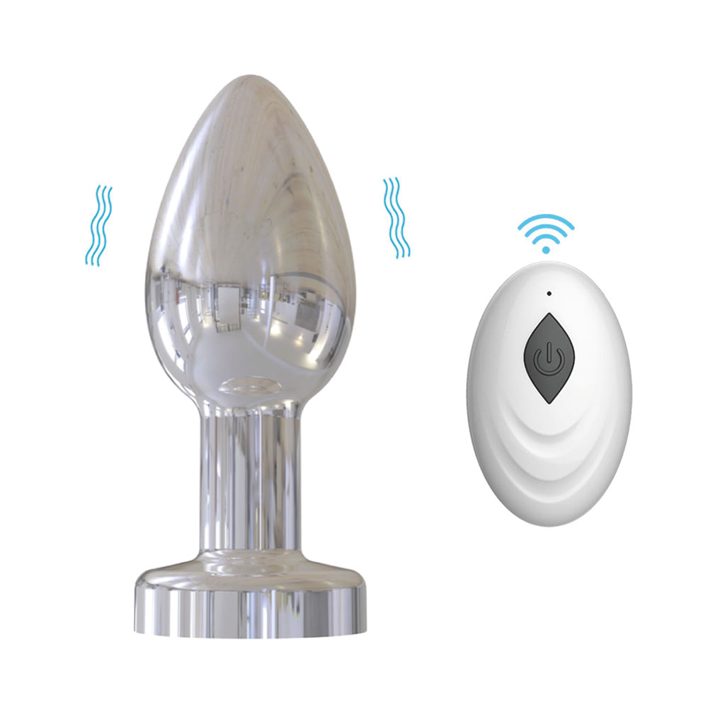 Plug Anal Cromado Cores Controle Remoto sem Fio - YOUVIBE - Imagem 5