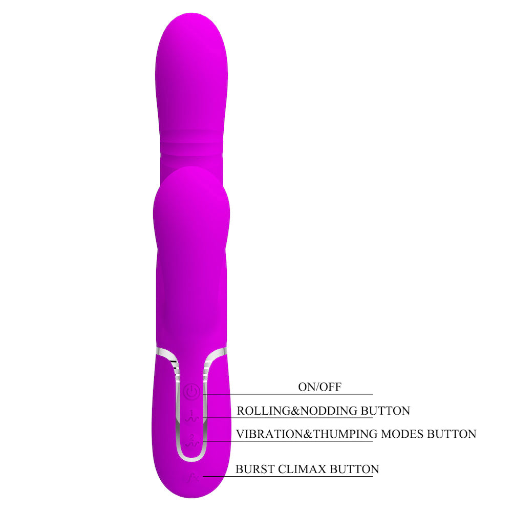 Vibrador Ponto G 4 in 1 - 7 Vibrações PRETTY LOVE - Imagem 9