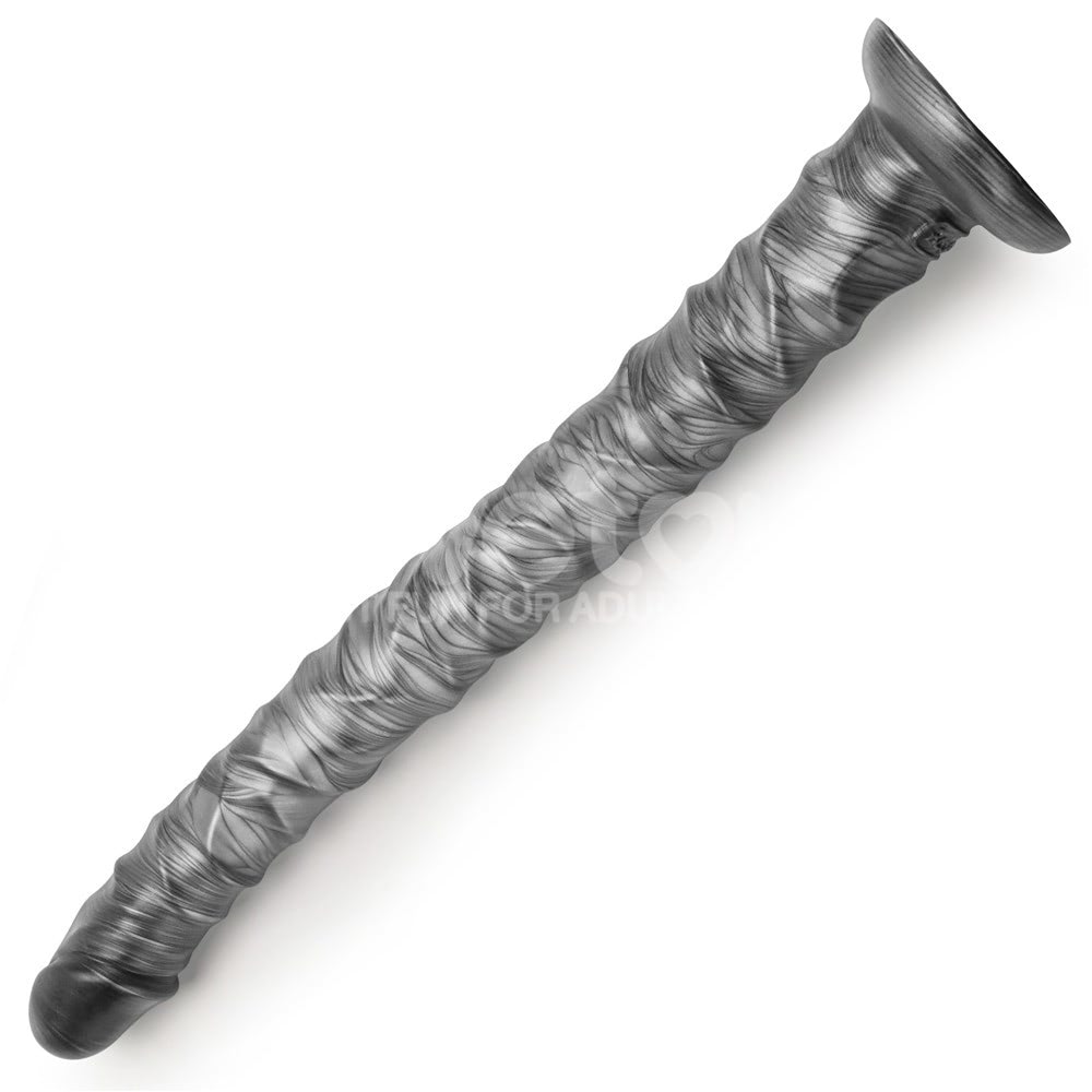 Vibrador flexível Grande 40,8x4,4 cm com Vibrax Slider - Imagem 7