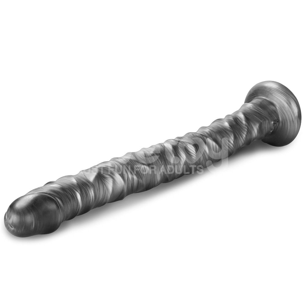 Vibrador flexível Grande 40,8x4,4 cm com Vibrax Slider - Imagem 5