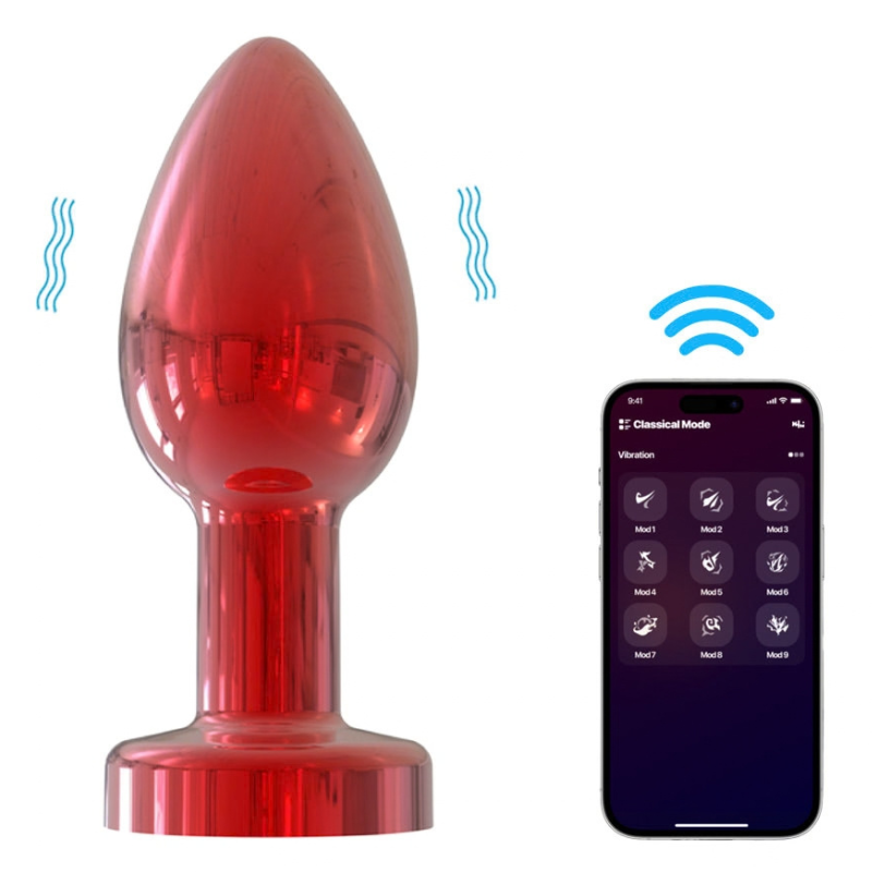 Plug Anal Cromado Vibração e Controle Aplicativo - YOUVIBE - Imagem 5